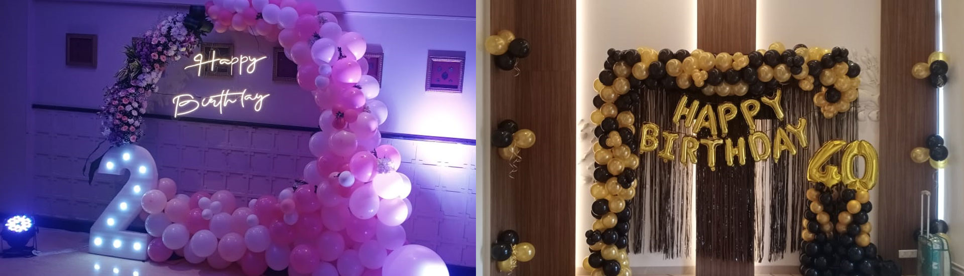 Elegant Birthday Decoration, Balloon Decoration in Mumbai